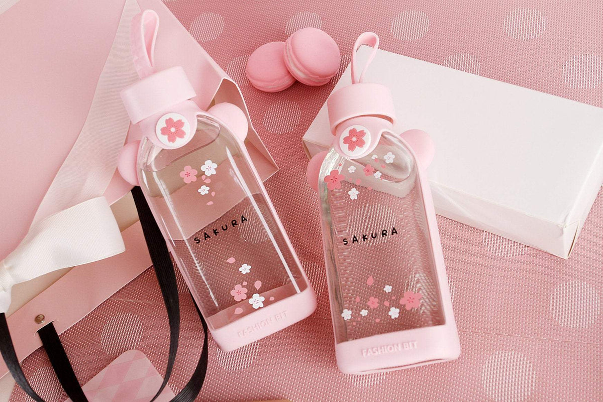 Kawaii Sakura Cherry Blossom Heat-resistant Glass Cup - Kuru Store