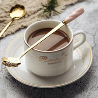 Pink/White Handle Sakura Spoon/coffee stir short and long 2 colors available