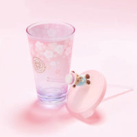 Bear Sakura Cherry Blossom Cup with Straw by Tafuco タフコ Japan Teddy Bear Collection