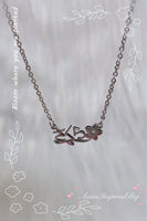 Personalized Sakura Inspired Chinese/Japanese/Korean Name Mini Necklace (3 colors) gift