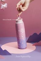 Japanese Style Sakura Cherry Blossom Portable Thermos/Cup/Mug Keep Cool Keep Warm