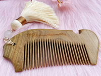 Personalized Craved Letter Chinese Style Wood Hair Brush/Stick Gift (with Tassel of your choice)