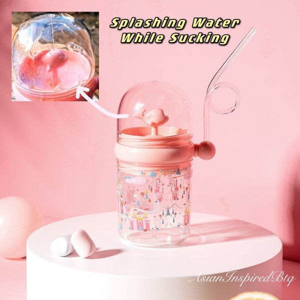Popular Cup Whale Splashing Drink While Sucking from the Straw as seen on TikTok