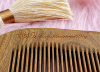 Personalized Craved Letter Chinese Style Wood Hair Brush/Stick Gift (with Tassel of your choice)