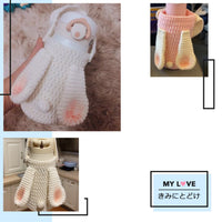 Customized Hand Knitted Cute Rabbit Cup Holder (Limited Supply)