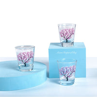 Magic Color Sakura Cherry Blossom glass Sake Cup/Shot glass