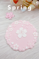 Pink Sakura Petals Cup Coaster Only