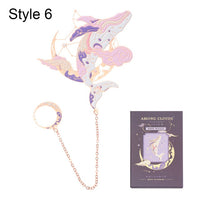 Chinese Style Bookmark Tassel Pendant Retro Book Clip Metal Pagination Mark Stationery Student Gift School Office Supplies